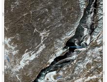 Гидрологическая обстановка на озере Байкал по спутниковым данным за 1-3 января 2023 г.