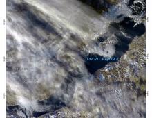 Гидрологическая обстановка на озере Байкал по спутниковым данным за 25-27 ноября 2023 г.