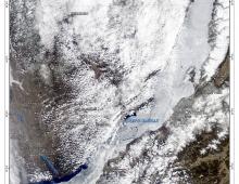 Ледовая обстановка на озере Байкал по спутниковым данным за 30 апреля - 6 мая 2021 г.